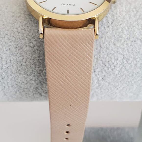 Accutime Women's 34mm Watch with Brown Band and Gold Tone Case - Picture 7 of 8